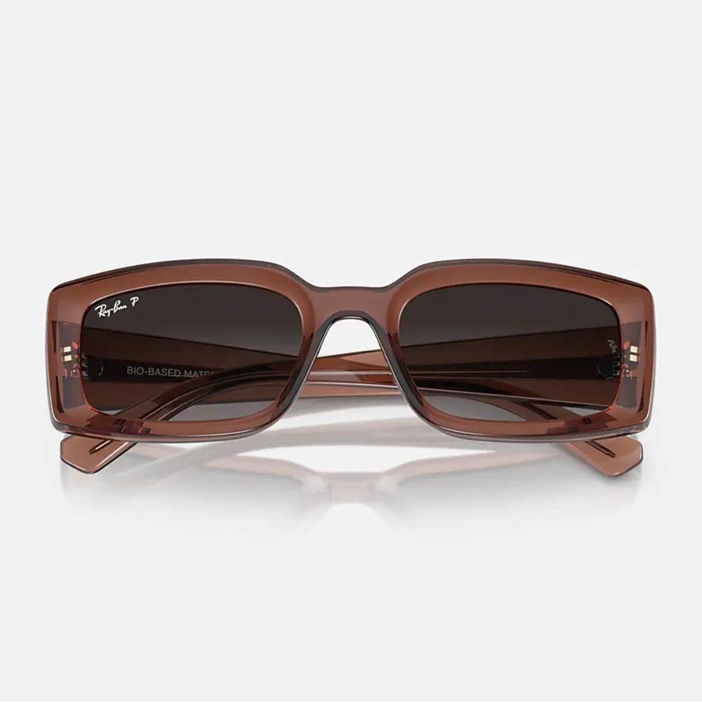 Ray-Ban Brown Rectangular Sunglasses - image 1